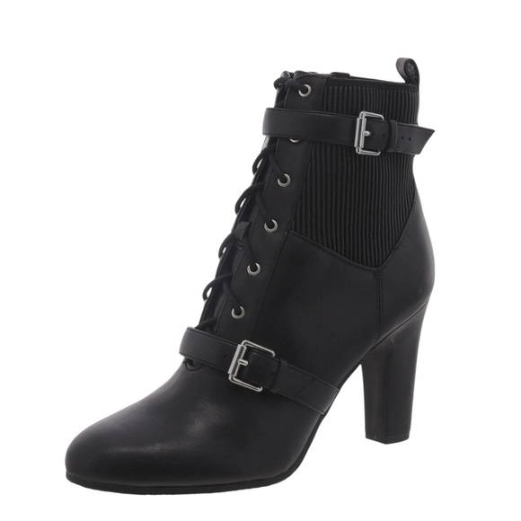 Sam Edelman Womens Skylar Black Zipper Ankle Boots 10 Medium Heeled Boots - Picture 1 of 7
